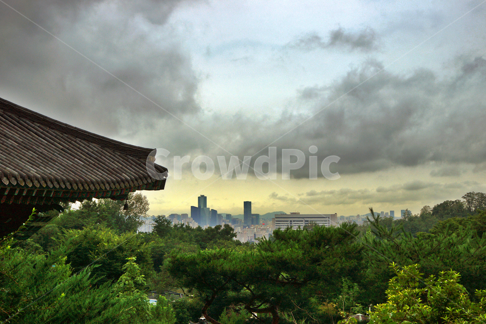 봉원사,대웅전,태고종,전경,구름,자연,도시,풍경,city,landscape,한국도시풍경,한국도시경관,korea cityscape,한국전통,한국문화,korean traditional,korean culture,건축물,건물외관,exterior,building,structure,architecture,construction