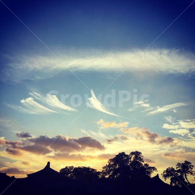 하늘,노을,저녁노을,저녁,구름,자연,풍경,nature,landscape,outdoors,옥외,sky