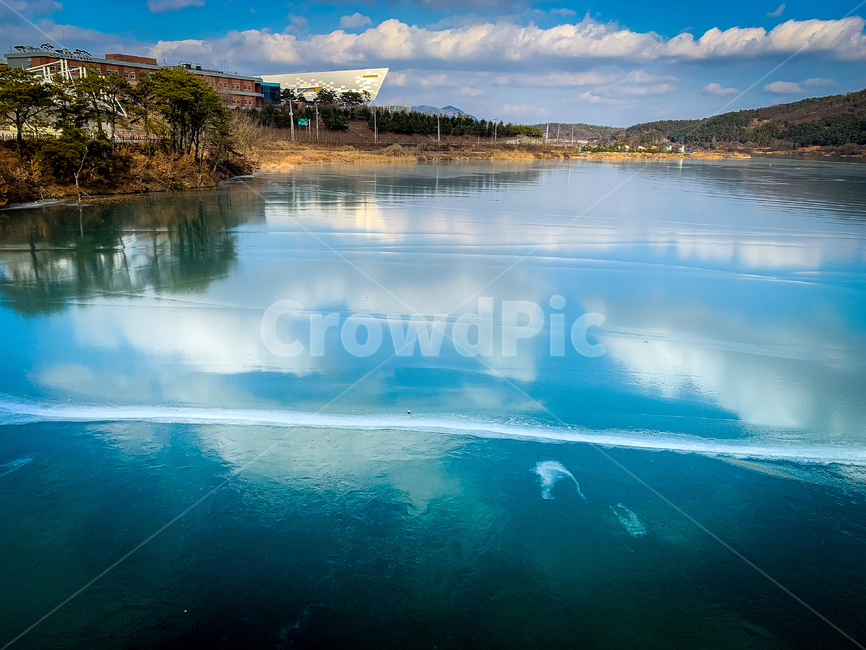 구름,하늘,바탕화면,감성,호수,반영,배경,자연,풍경,nature,landscape,water,물,outdoors,옥외