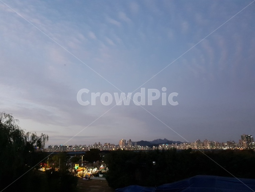 자연,해질녘,옥외,nature,outdoors,강변,도시밖,하늘,구름,저녁하늘,풍경