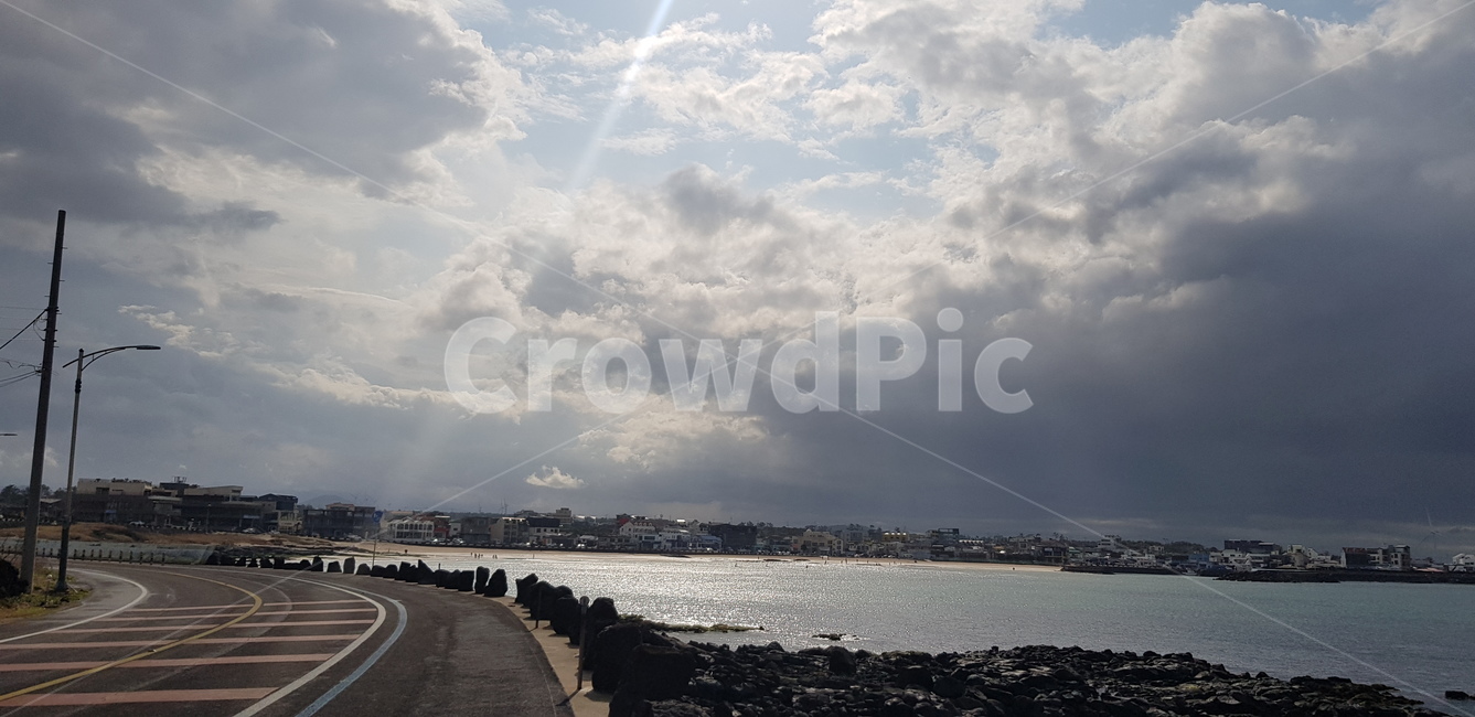 weather,날씨,도로,드라이브,자연,달리기,햇살,구름,비구름,해안선,해안도로,바다,산책