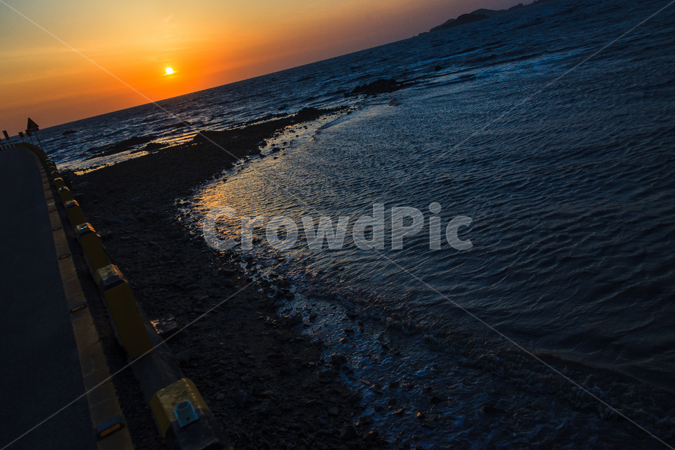 도로,일몰,휴가,하늘,바다,잠진도,자연,풍경,nature,landscape,한국자연풍경,한국자연경관,korea nature landscape,해변,바다,beach,sea,flare,플레어,light,빛,outdoors,옥외,sunlight,햇빛
