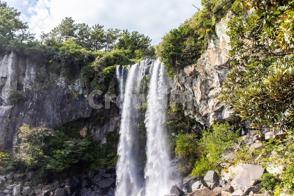 제주도,정방폭포,폭포,jeju,나무,waterfall,자연,풍경,nature,landscape,한국자연풍경,한국자연경관,korea nature landscape,river,강,water,물,outdoors,옥외