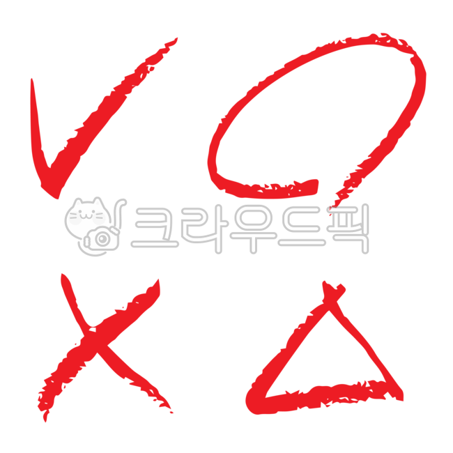 색연필,강조,손그림,공부,필기,교육,학교,학원,학습지,학습,표시,메모,마크,낙서,ppt,편집소스,디자인소스,채점,동그라미,맞음,정답,세모,엑스,체크,빨강,빨간펜,색연필png,누끼,png