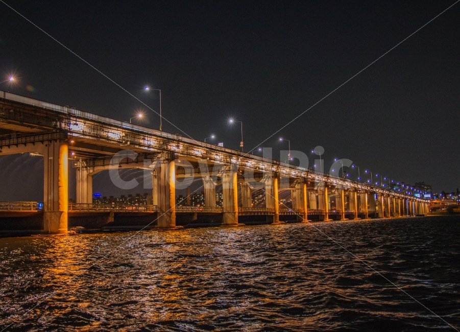 반포대교,반포,다리,야경,한강,강,서울,파도,물결,bridge,도시,풍경,city,landscape,야경,밤,nightscape,night,waterfront,워터 프론트,water,물,building,건물,port,포트,pier,교각