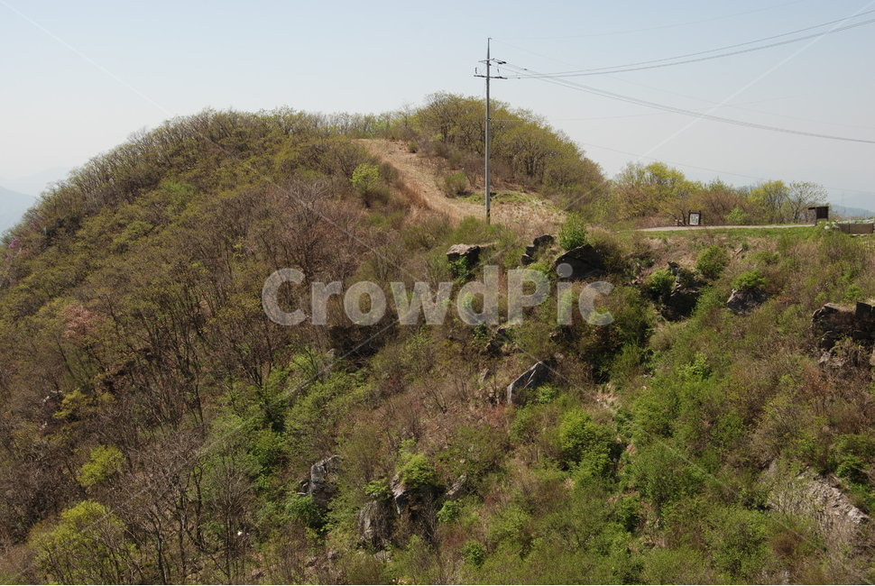 산,하늘,자연,봄,나무,자연,풍경,nature,landscape,slope,경사,outdoors,옥외