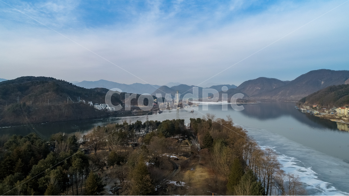 남이섬,항공촬영,가평,하늘,눈,겨울,산,경치,경기도,겨울,계절,winter,season,자연,풍경,nature,landscape,outdoors,옥외