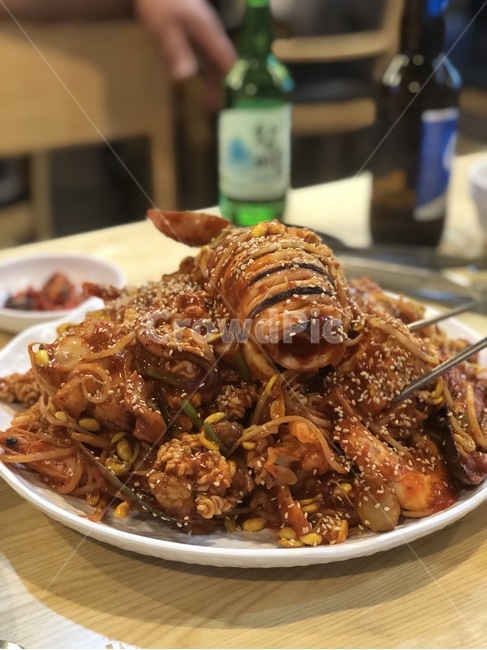음식,야식,아구찜,해물찜,안주