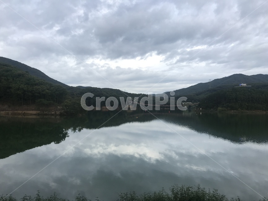 해질녘,산중턱,구름,풍경,어둑,자연,풍경,nature,landscape,water,물,outdoors,옥외