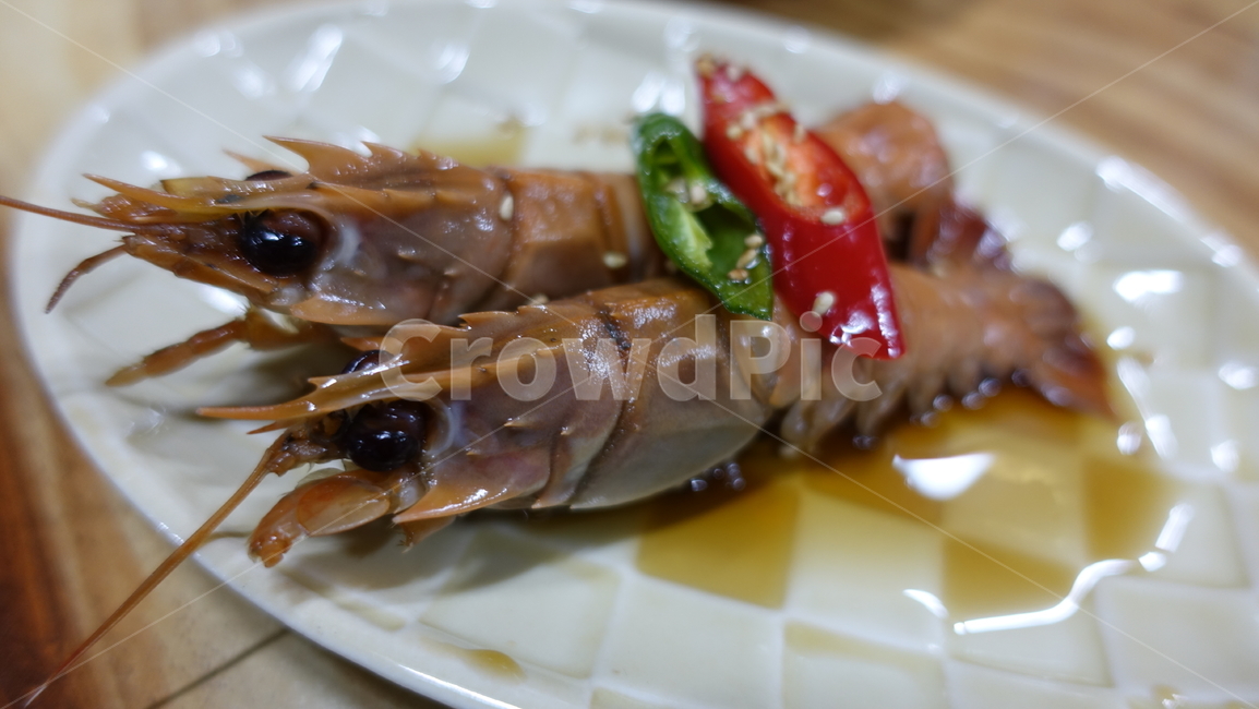 음식,food,meal,dish,딱새우,새우조림,새우장아찌