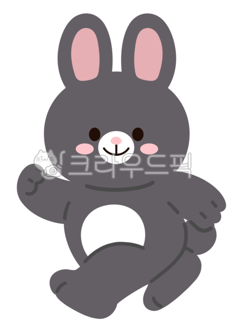 black rabbit,Running rabbit illustration,2023,png,Day care Center,Its a rabbit,rabbit character,running rabbit,year of gyemyo,kindergarden,rabbit,animal,rabbit png