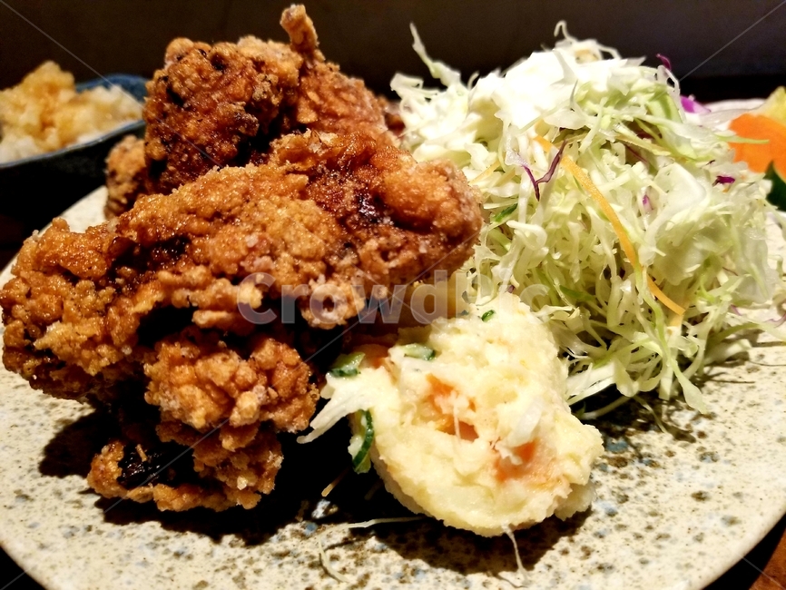 카라아게,일식,일본요리,치킨,chicken,저녁,dinner,카라아게정식,일본음식,food,음식,식사