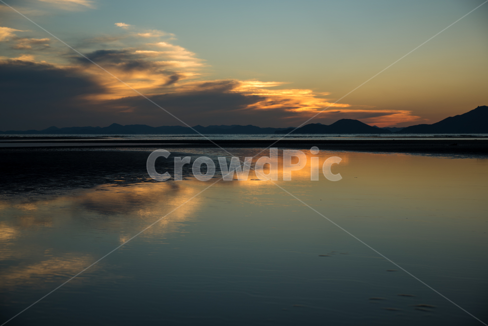 다대포,일몰,노을,바다,반영,자연,풍경,nature,landscape,해변,바다,beach,sea,outdoors,옥외,dawn,새벽,red sky,붉은 하늘,sunset,sky,하늘,dusk,황혼