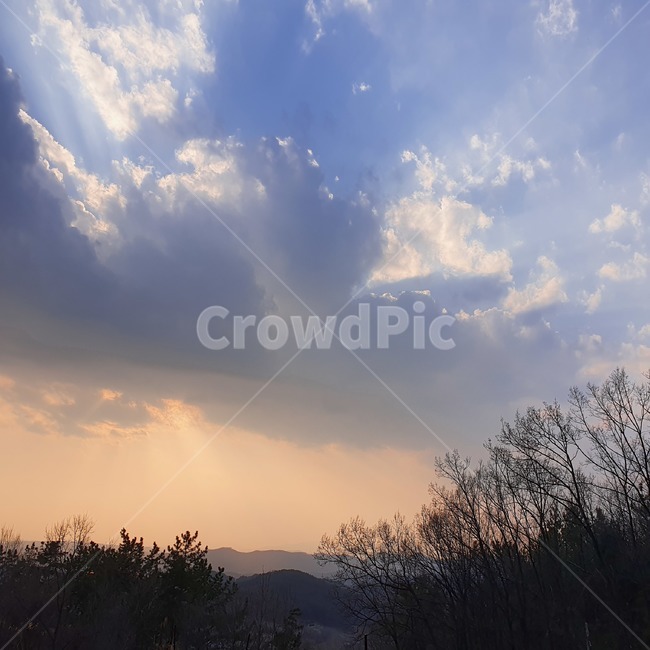 nature,자연,하늘,outdoors,산,노을