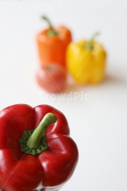 nutrient,yellow,tomato,vegetable,Orange,white,four,eat,diet,cooking,group,vertical photo,green,health,food,pimento,Red,paprika,White,Vivid,fresh,colorful,object