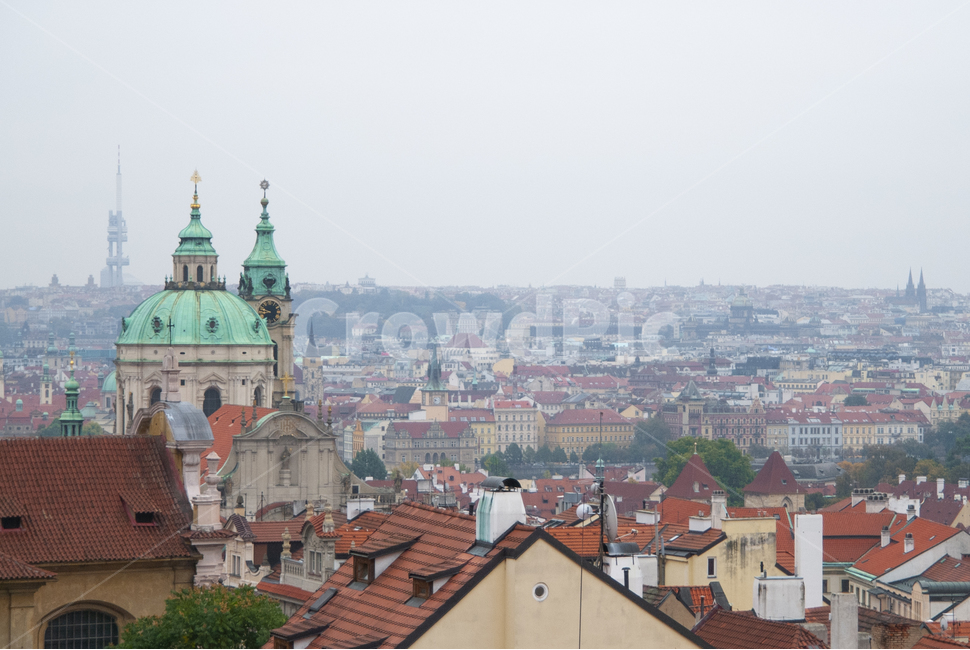 프라하,시내전경,프라하전경,프라하지붕,빨간지붕,praha,체코