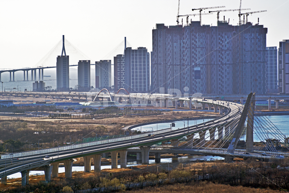 송도,신도시,인천,도시,아파트,건설,아트센터교,인천대교,도시,풍경,city,landscape