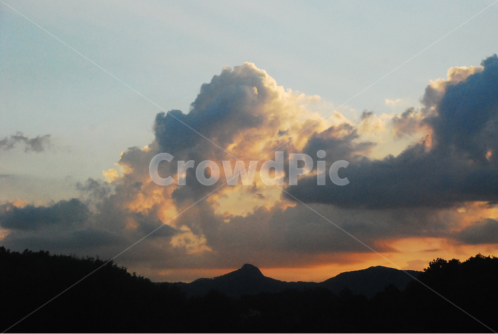 구름,하늘,sky,cloud,노을,sunset,푸르른,가을하늘,맑은,주황빛
