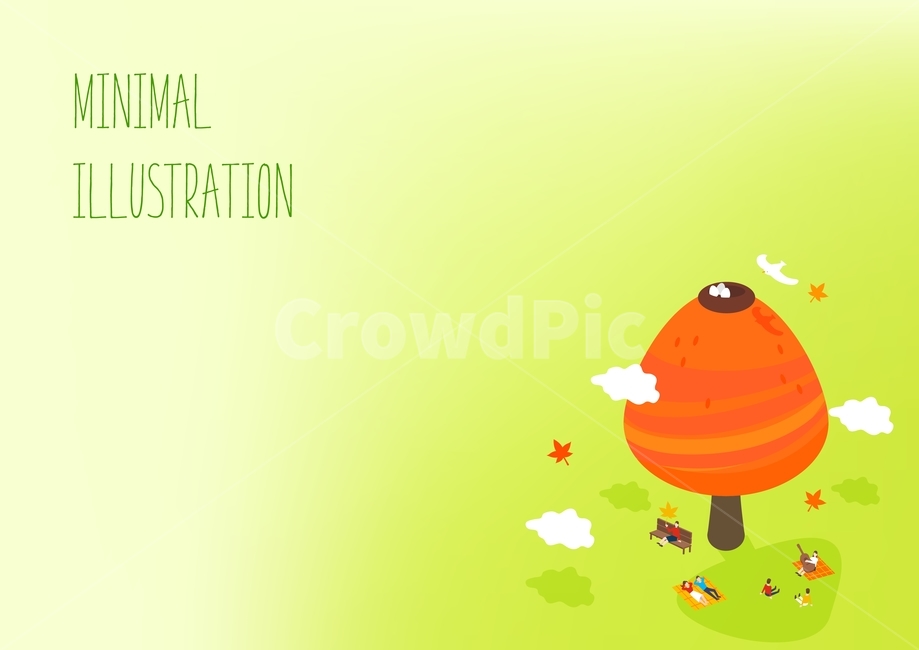 단풍,나무,소풍,새,가을,프레임,감성,배경,백그라운드,미니멀,가을,계절,fall,autumn,season,그래픽,일러스트레이션,graphic,illustration