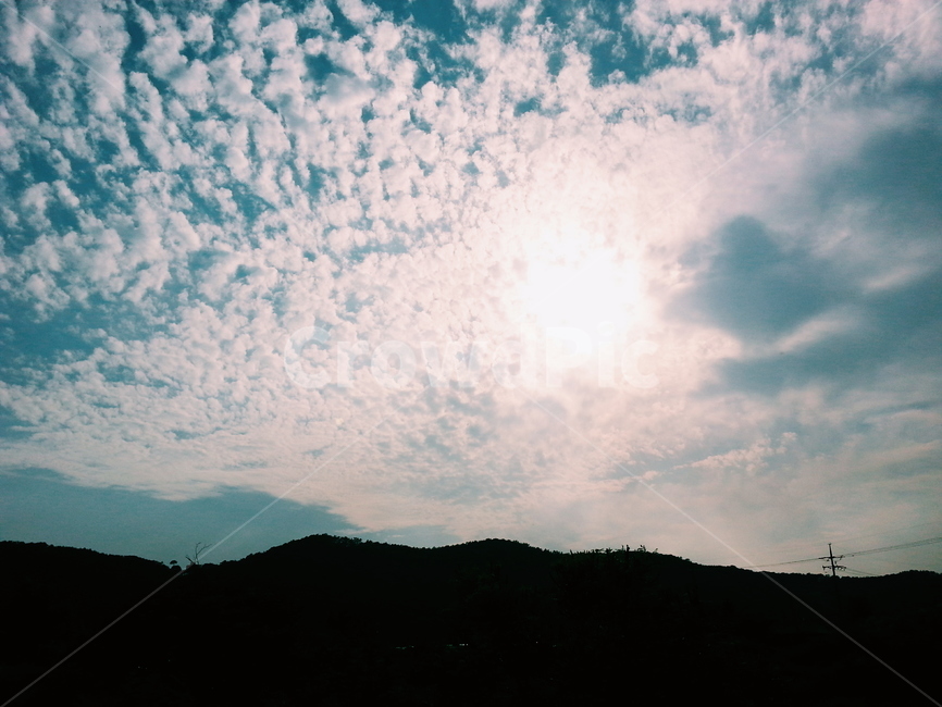 하늘,구름,자연,노을,태양