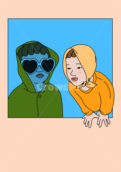 일러스트,드로잉,그림,남자,꼬마,사랑,love,러브,창문,아동,유아,illust,drawing,design,우비,그래픽,일러스트레이션,graphic,illustration