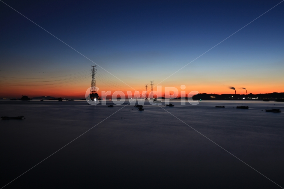 풍경,여행,휴식,항구,송전탑,자연,풍경,nature,landscape,sky,하늘,outdoors,옥외,dusk,황혼,red sky,붉은 하늘,dawn,새벽,sunset,일몰
