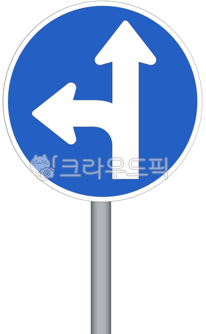 sign,road sign,Go straight and turn left,left side,Pillar,road,turn left,public design,public facilities,road name,traffic sign,traffic,direction,Straight