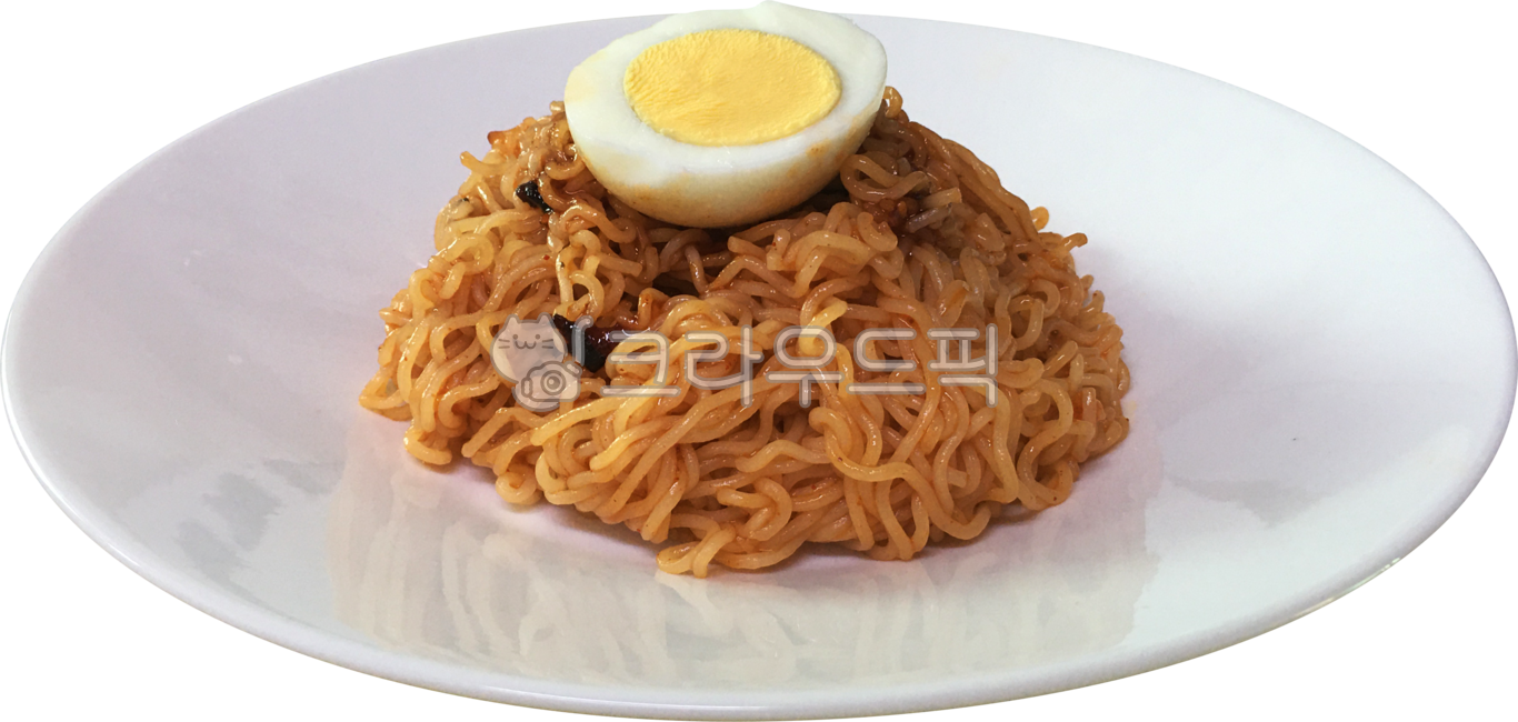 비빔면,라면,비빔국수,계란,달걀,완숙,그릇,접시,식사,food,bibimmyeon,noodles,egg,음식,누끼,음식누끼