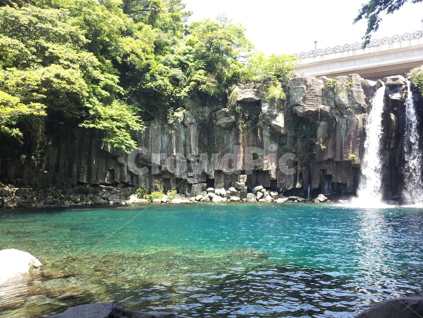 폭포,계곡,제주,청량,시원