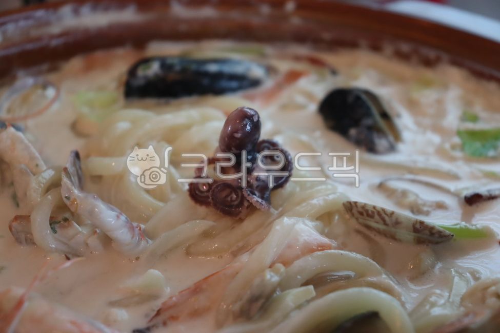 food,음식,크림짬뽕탕,크림소스,파스타,크림파스타