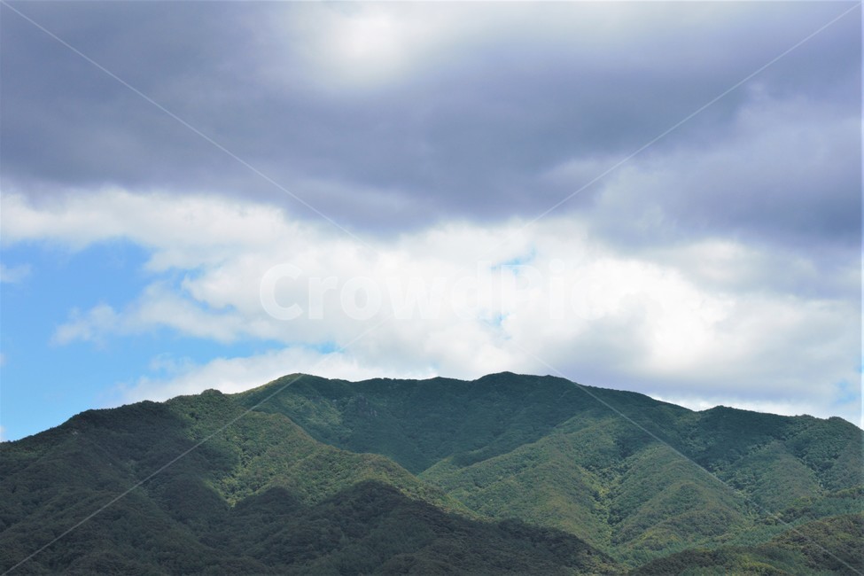 치악산,산,구름,그림자,하늘,여름,날씨,배경,숲,나무,녹색,흰색,파랑,mountain,forest,tree,shadow,cloud,sky,green,white,blue,color,weather,landscape,풍경