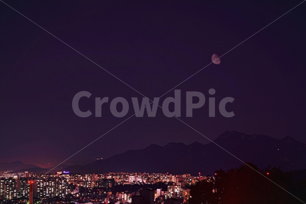 야경,달,도시,풍경,하늘,도시,풍경,city,landscape,야경,밤,nightscape,night,nature,자연,outdoors,옥외