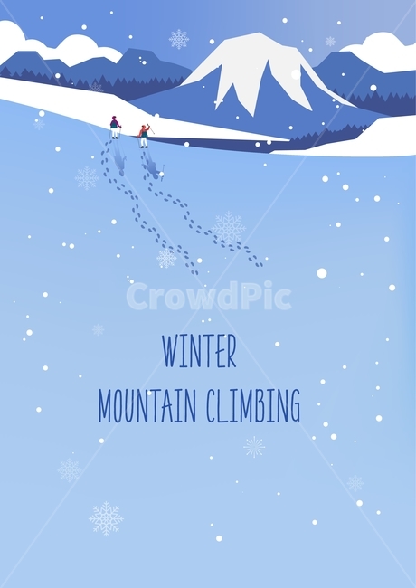 산,눈,눈결정,등산,겨울,미니멀,플랫디자인,감성,겨울,계절,winter,season,여행,휴가,traveling,vacation,trip,그래픽,일러스트레이션,graphic,illustration