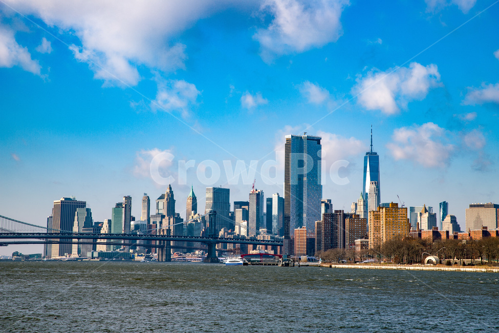 america,architecture,blue,bridge,building,business,city,cityscape,downtown,famous,harbor,landmark,landscape,manhattan,metropolis,new,newyork,nyc,office,river,sky,skyline,skyscraper,tourism,tower,urban,usa,view,water,york,미국,뉴욕,도시,중심지,어반,건물,화창,맑음,강,브릿지,대교,다리,아메리카,경제,해외,외국,세계,foreign,oversea,world,건축물,건물외관,exterior,building,structure,architecture,construction