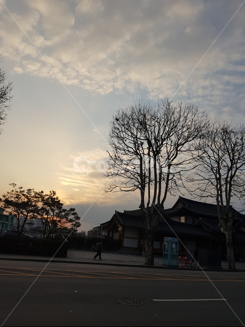 노을,행궁동,수원,sunset,suwon,한옥