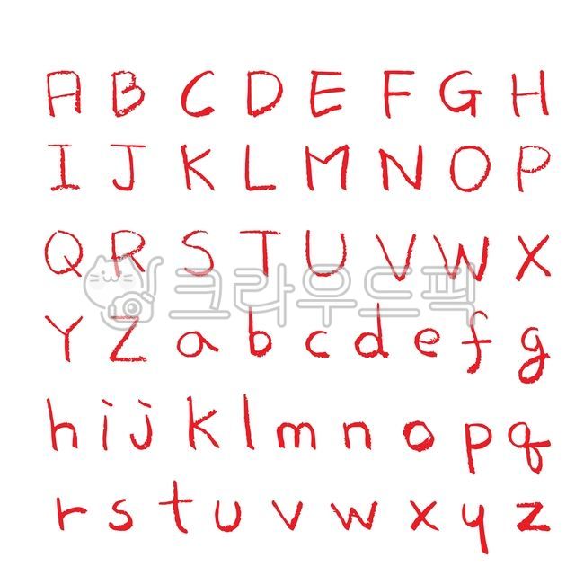 영어,알파벳,대문자,소문자,빨간색연필,빨간펜,빨강,색연필,학교,회사,공부,필기,비즈니스,강의,교육,발표,낙서,일러스트,손글씨,강조,문제,캘리그래피,인포그래픽,소스,편집소스,그래픽,일러스트레이션,red,color,pencil,handdrawing,graphic,illusration,icon,education,learning,study,school,business