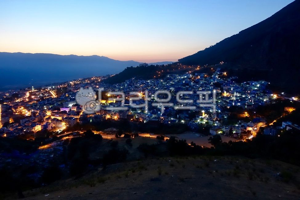 night view,Chefchaouen,view,Morocco,morocco,nightview,view map