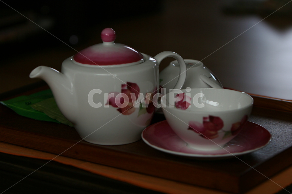 찻잔,차,pottery,도기류,saucer,받침접시