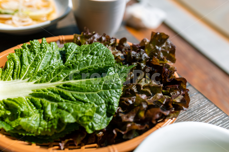 background,closeup,cooking,cuisine,delicious,dinner,dish,food,fresh,gourmet,green,healthy,lettuce,lunch,meal,nature,organic,plate,salad,tasty,traditional,vegetable,white,채소,야채,상추,쌈,샐러드,유기농,식물