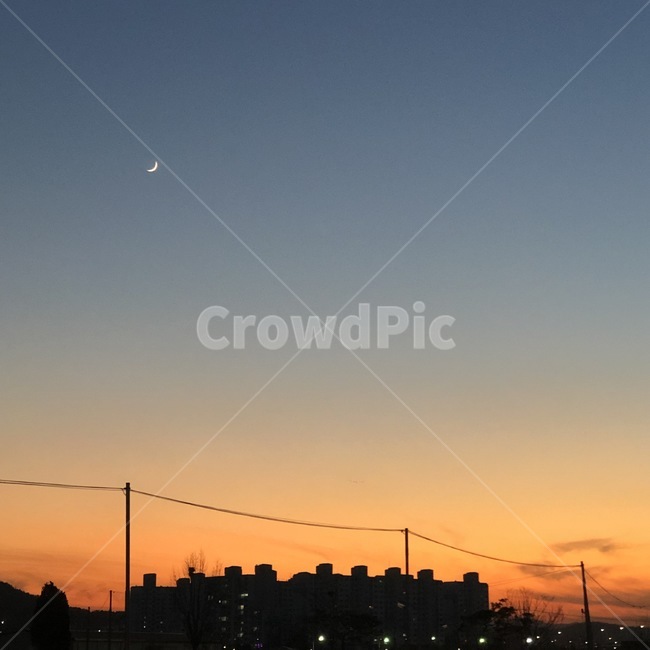 노을,달,일출,일몰,풍경,저녁