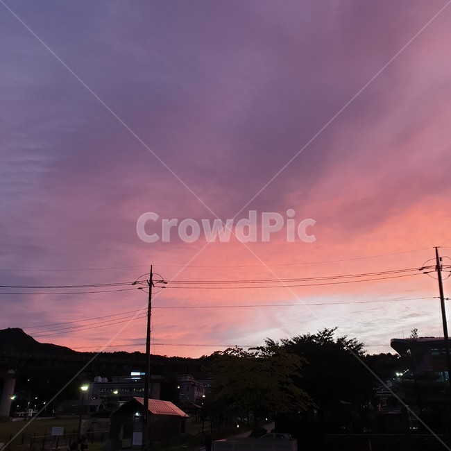 sky,nature,sunset,sight,Emotion,nightfall