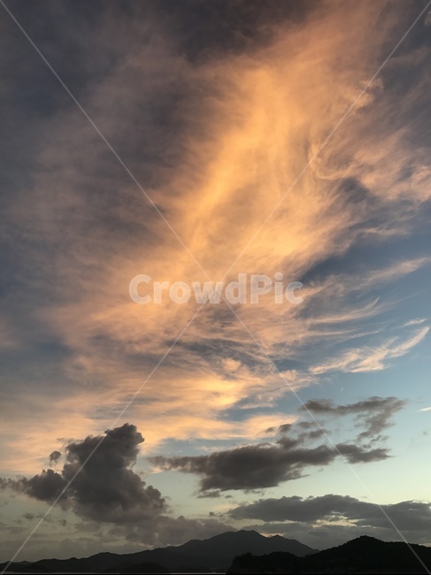 sunset,노을,구름,하늘,sky,cloud