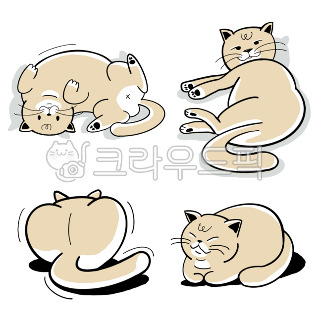 고양이,고양이캐릭터,귀여운고양이,자는고양이,고양이뒤태,고양이엉덩이,고양이꼬리,뒤태,수면,편안한,고양이표정,고양이자세,고양이포즈,고양이일러스트,동물일러스트,cat,sleeping,nap,cutecat,catpose,restingcat,cozycat,pet