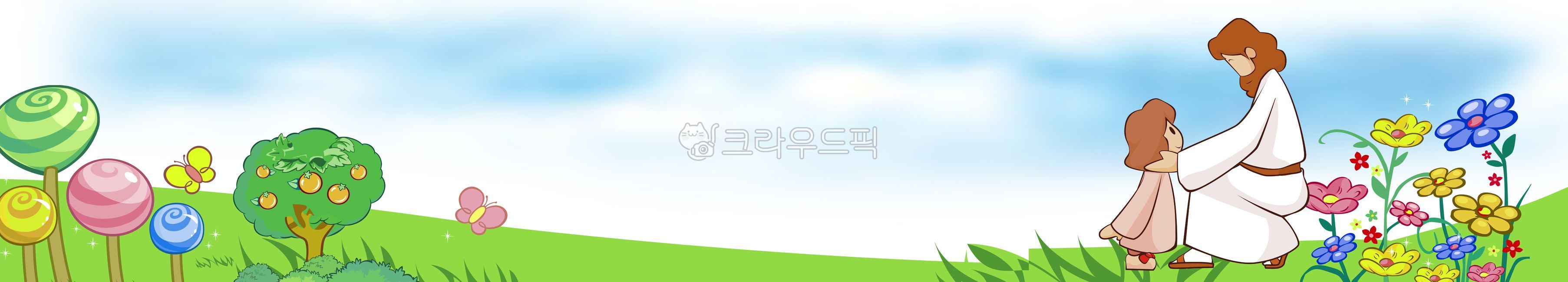 candy,tree,banner,Jesus Christ,religion,flower,Field,painting,children,butterfly,design,Summer Bible School,width,Christian,illustration,placard