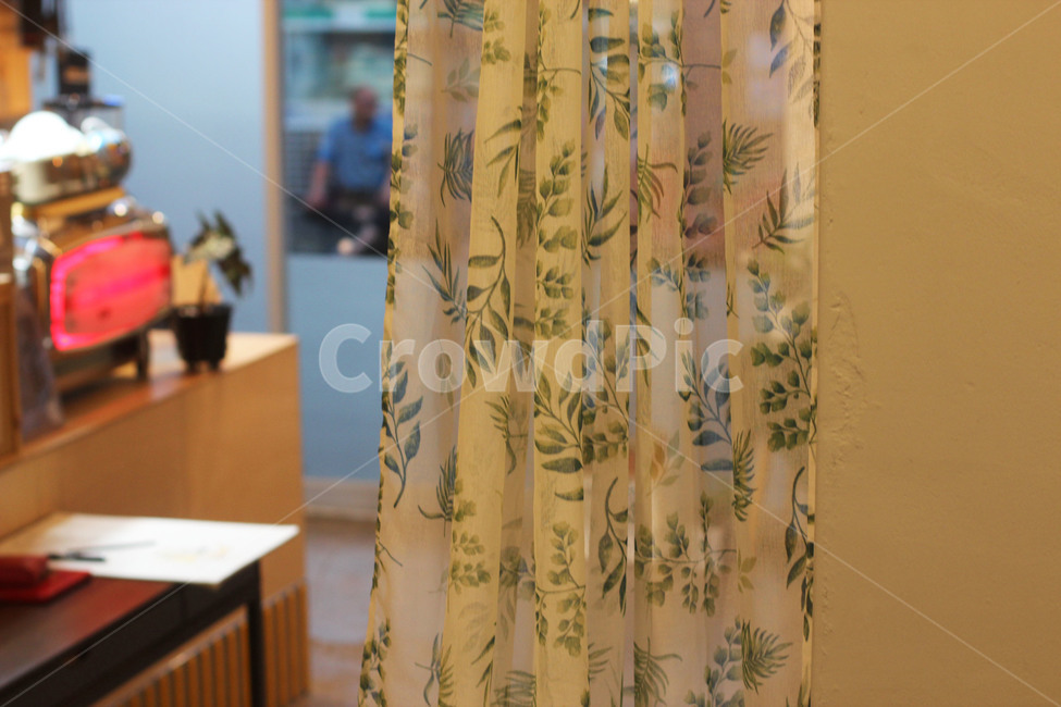 커튼,curtain,flower,인테리어,카페,cafe