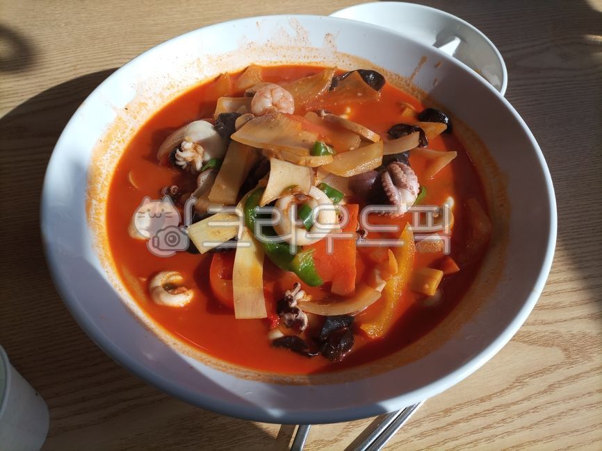 접시,음식,식사,짬뽕,중국집