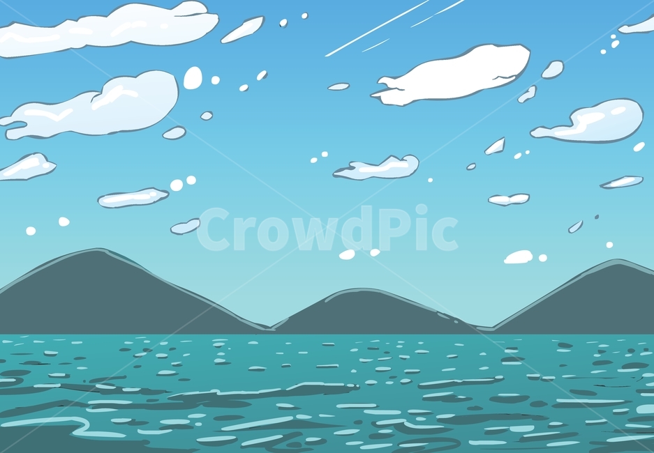 natural,landscape,풍경화,풍경그림,백그라운드,예쁜,아름다움,예쁜그림,경치,경관,자연경관,풍경,자연풍경,배경,낮,실외,야외,여행지,휴양지,피서,여름,무인,일러스트,일러스트레이션,벡터,벡터일러스트,eps,드로잉,아트,삽화,만화,카툰,디자인,아트클립,클립아트,그림,콘셉트,웹,앱,소스,웹소스,앱소스,nature,자연,outdoors,옥외,강,섬,산,호수,바다,바다배경,바다전경,해변,해수욕장,물살,강물,바닷물,구름,하늘,햇볕,햇빛,그래픽,일러스트레이션,graphic,illustration