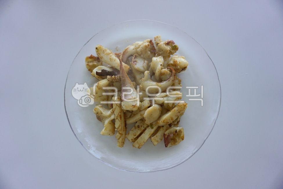 seafood,butter,Chewy,plate,delicious,food,Stirfried squid,cuttlefish,Butter grilled,meal,dish,protein,calamari,stirfry