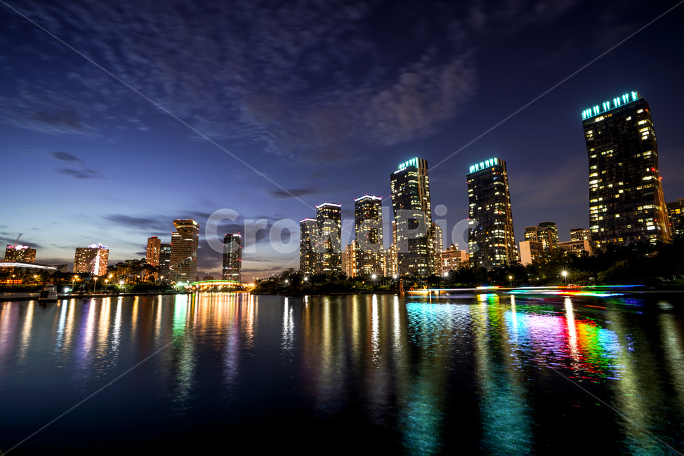 night view,Songdo,Central Park,city,sight