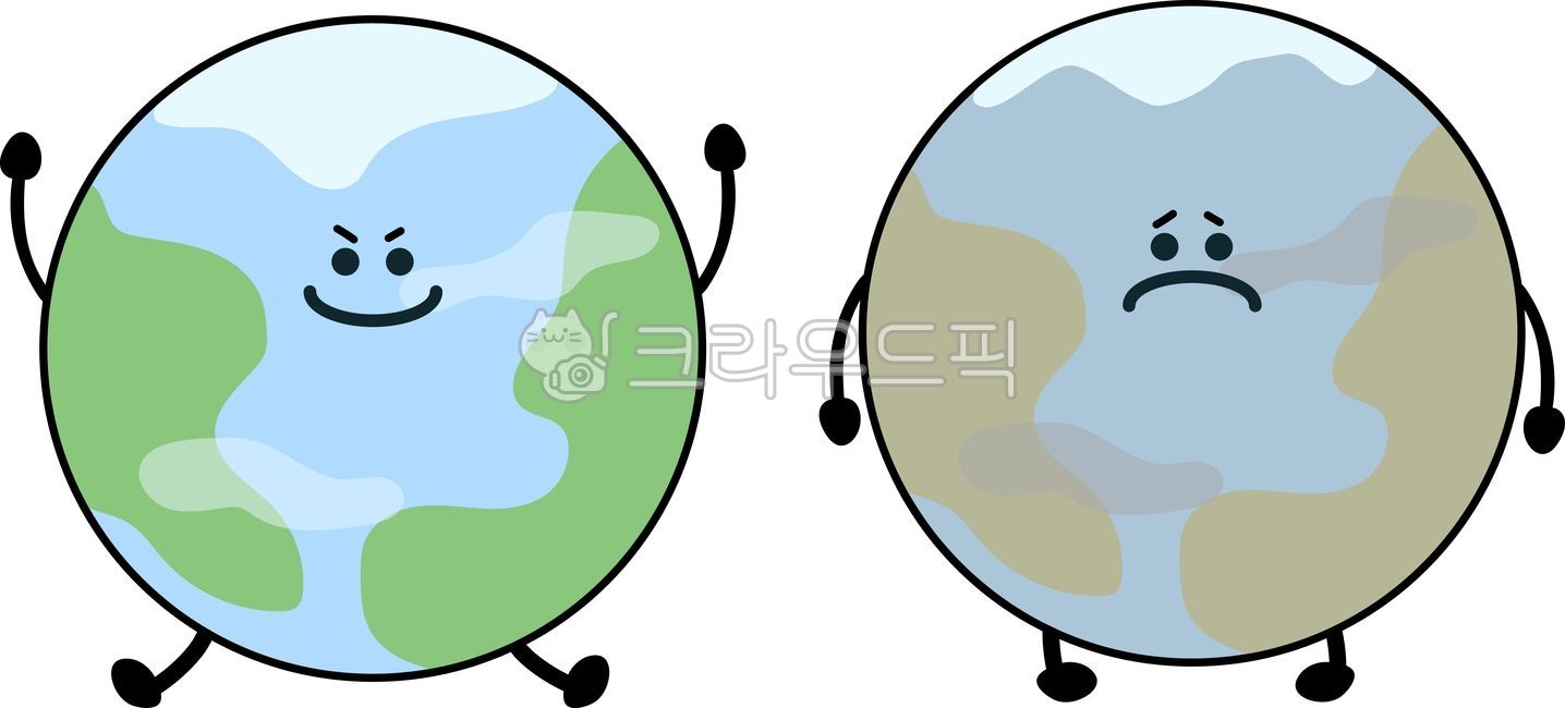 지구,웃는지구,오염된지구,에코,친환경,esg,sdg